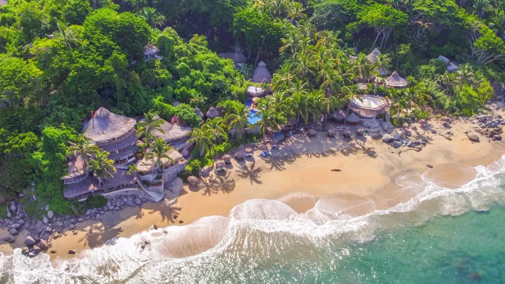 ocean front hotel property in mexico.